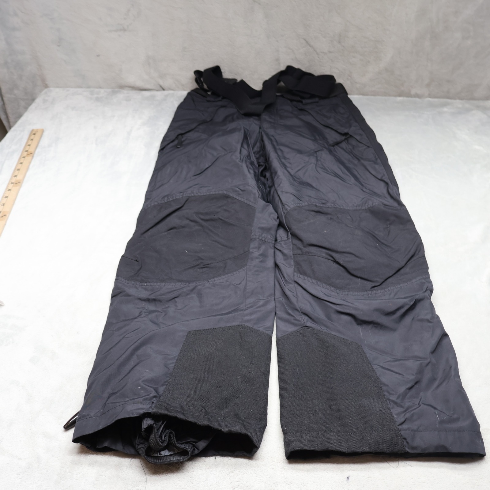 Columbia Snow Bib Pants Mens Medium Black Ski Winter Wind Rain Outdoor 31x30